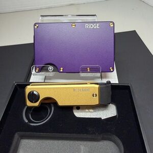 🔥RIDGE WALLET | ALASKA TWILIGHT w/GOLD PVD Screws & 24K RIDGE KEYCASE